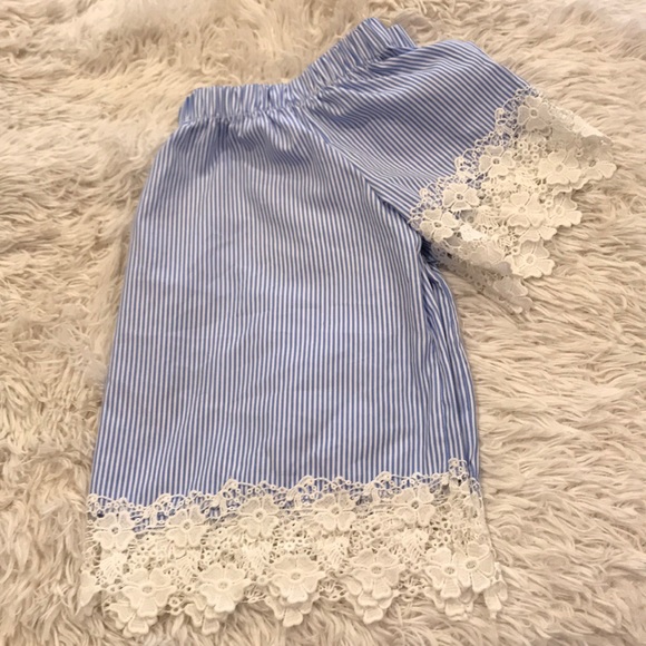 Kontrol  lace off shoulder crop top size XL - Picture 6 of 8